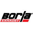 Borla Exhaust logo in black and red.