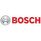 Bosch logo with a silver circular emblem and red lettering.
