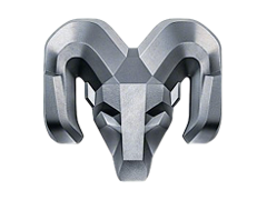 Silver RAM head emblem.