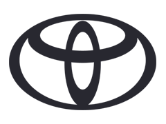 Toyota overlapping-oval emblem.